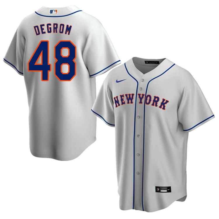 Nike Men #48 Jacob deGrom New York Mets Baseball Jerseys Sale-Gray